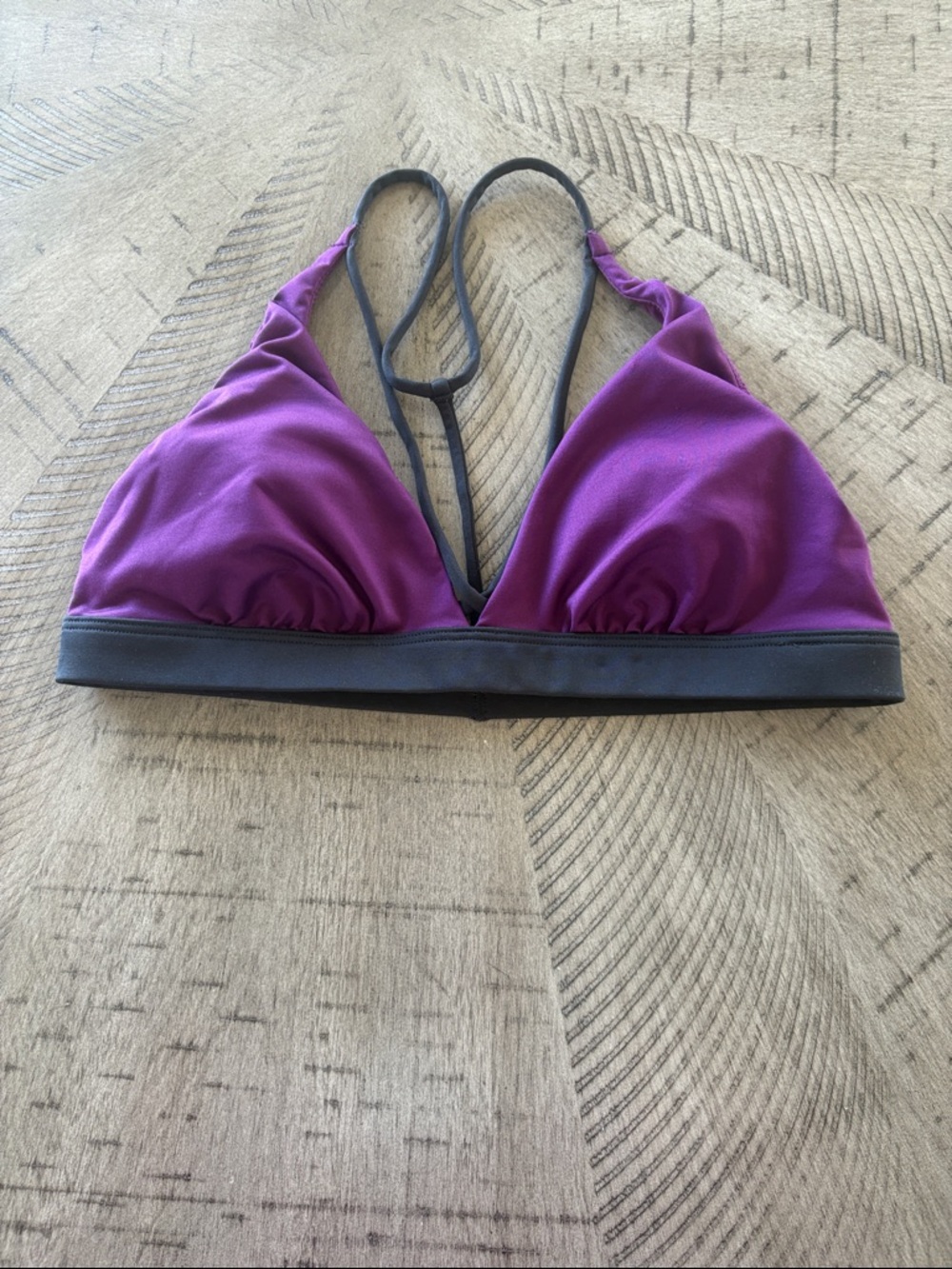 Victoria's Secret Purple Triangle Bralette with Black Band